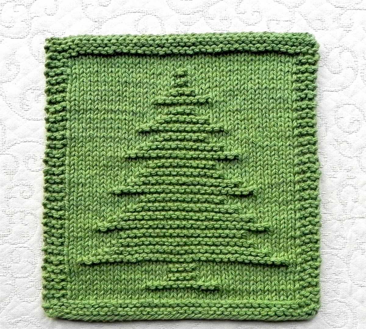 Dish cloth pattern knit