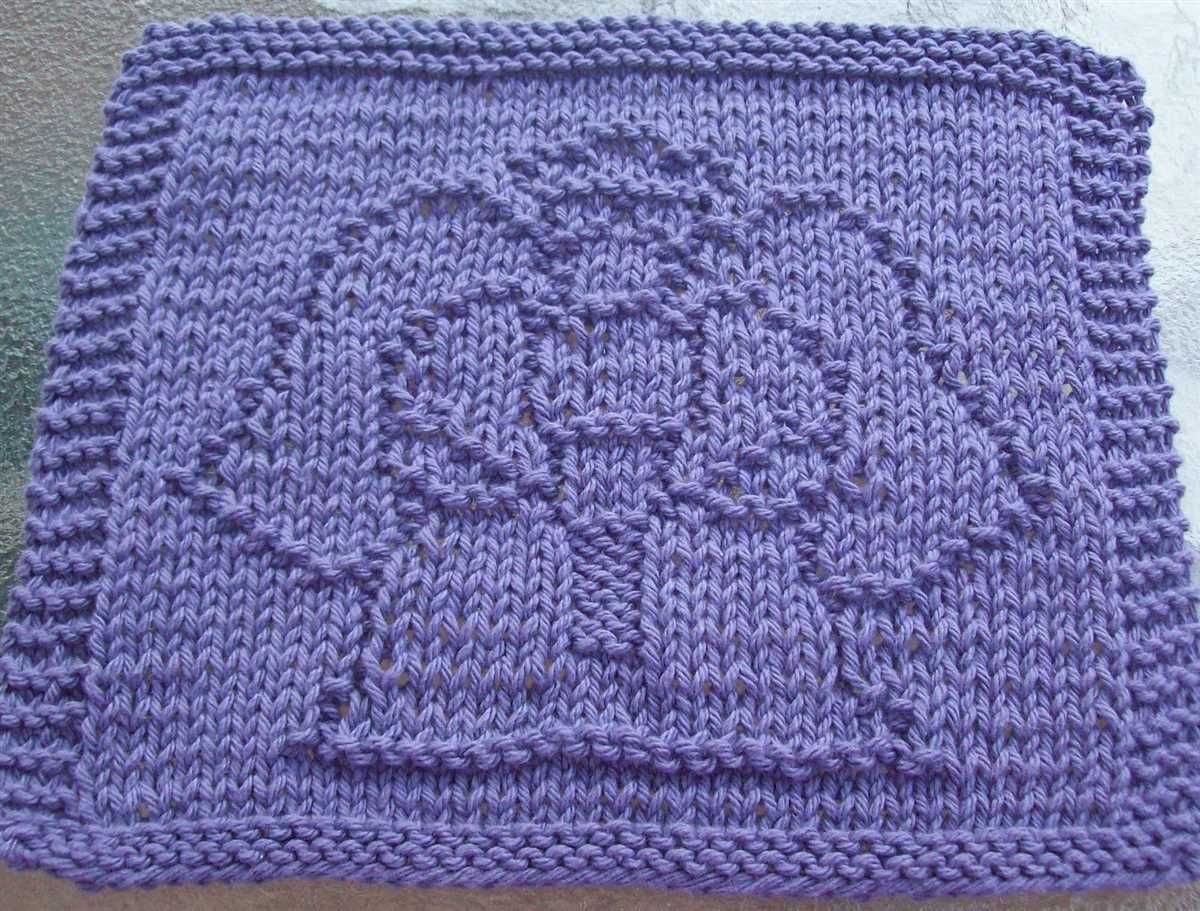 Dish cloth pattern knit