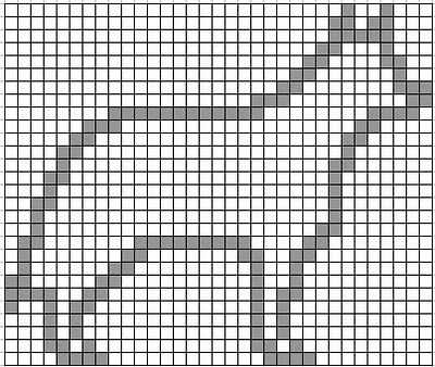 Dog paw knitting pattern