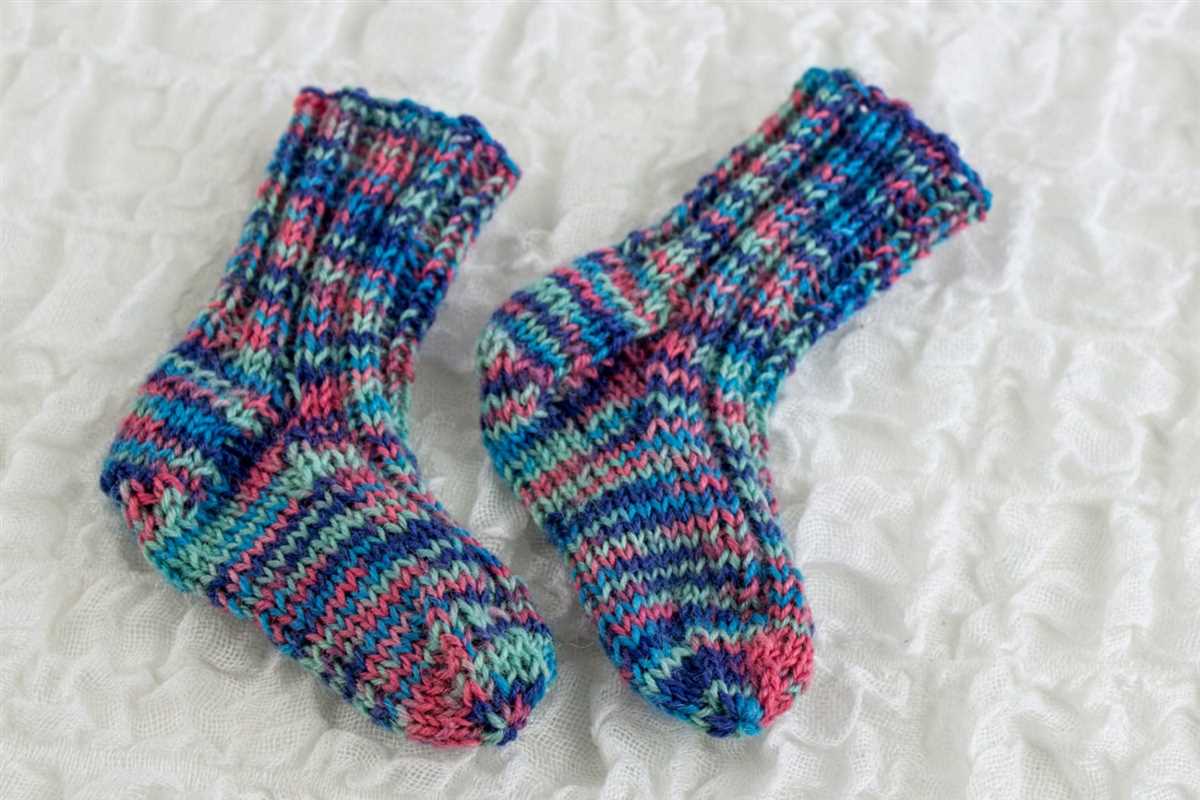 Doll socks knitting pattern