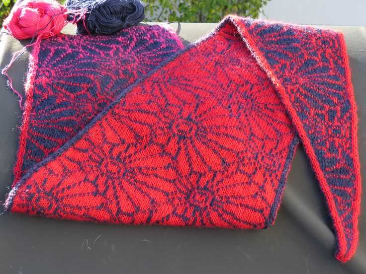 Double knit shawl pattern