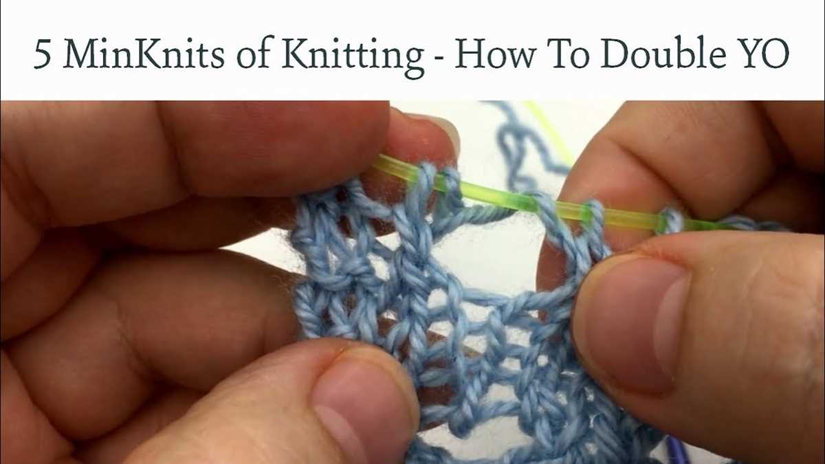 Double yarn knitting patterns