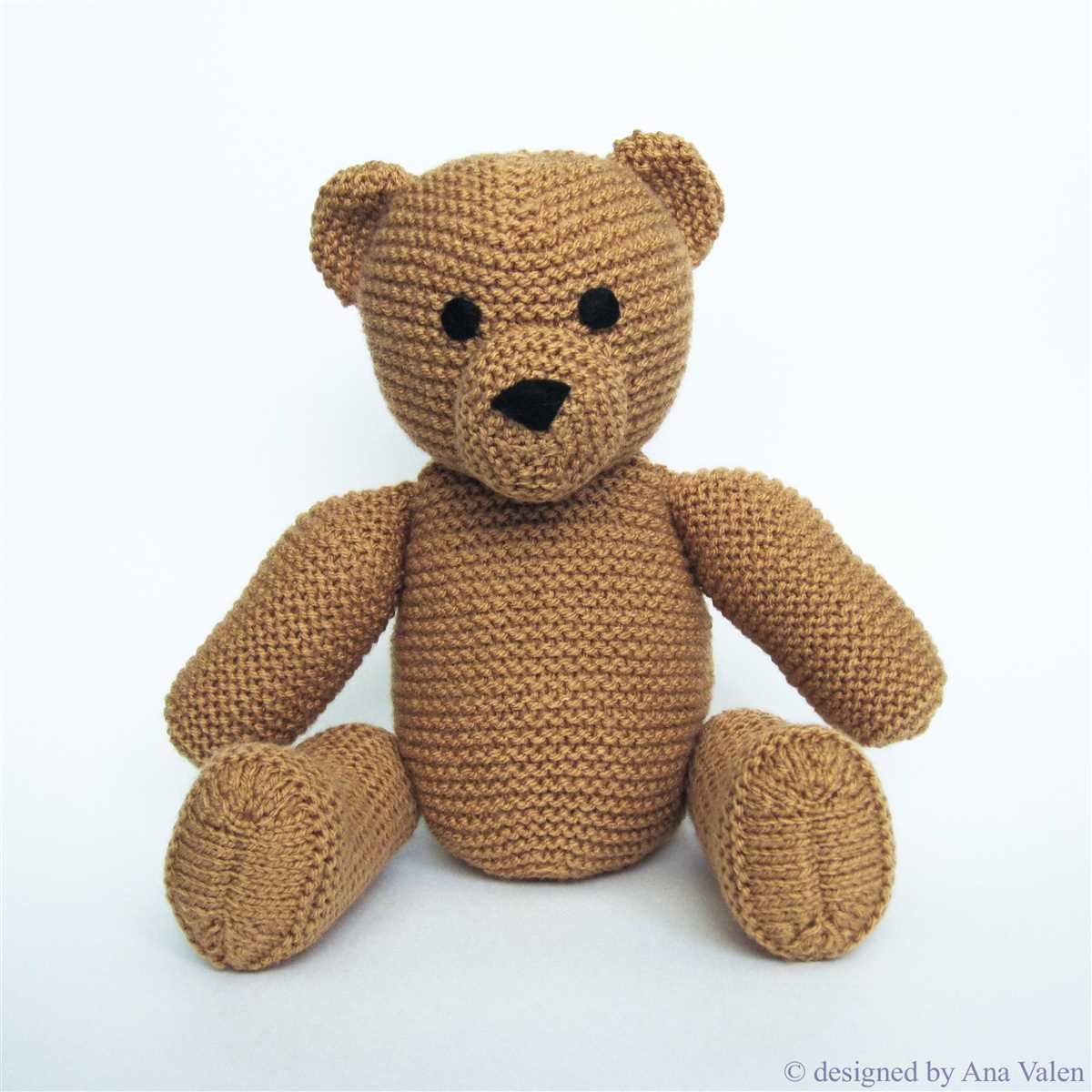 Downloadable knit free teddy bear knitting patterns