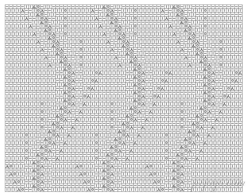 Dragon tail knitting pattern