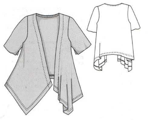 Dress pattern for knit fabric