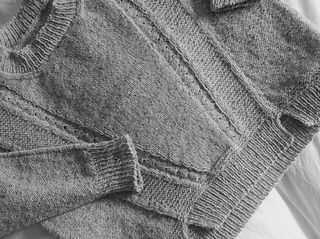 Drop shoulder sweater knitting pattern