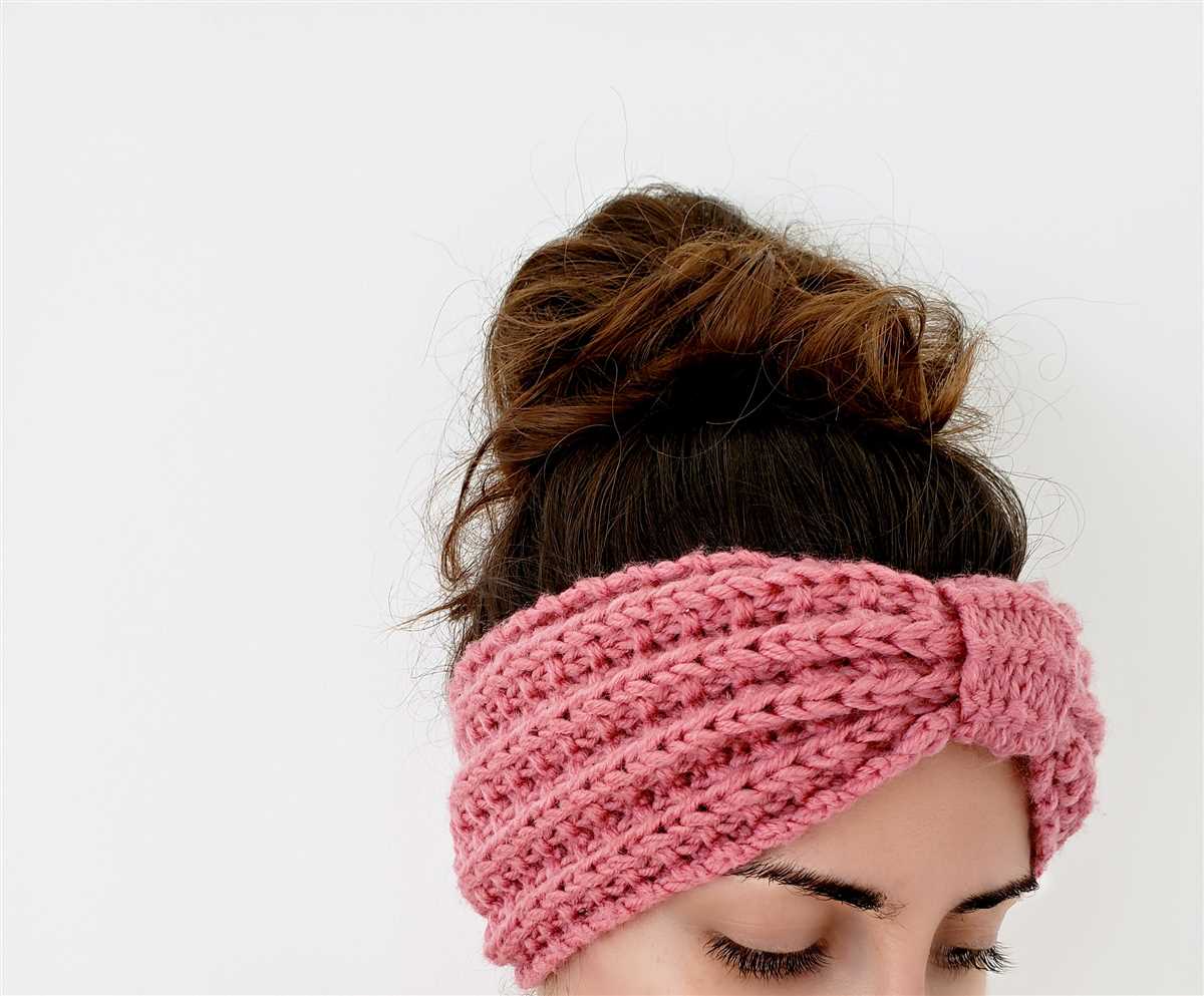 Ear warmer headband pattern knit