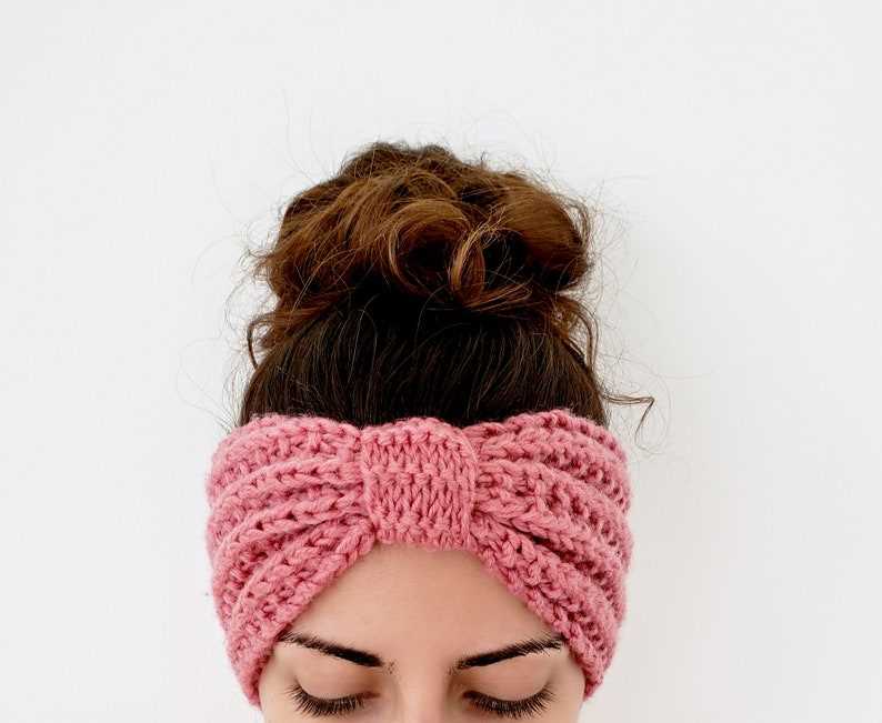 Ear warmer headband pattern knit