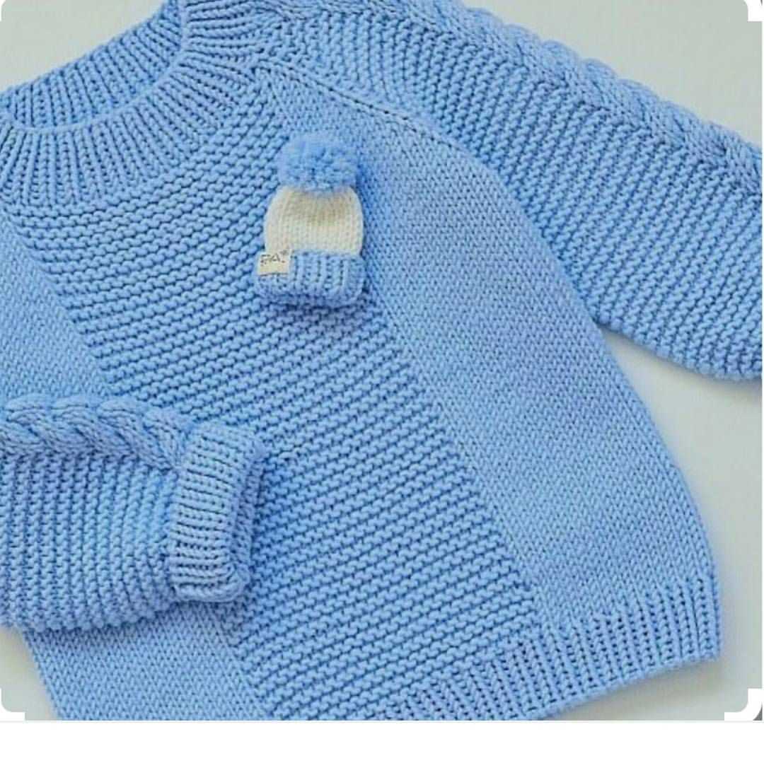 Easiest baby sweater knit pattern