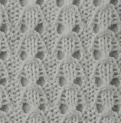 Easy 2 row lace knitting pattern