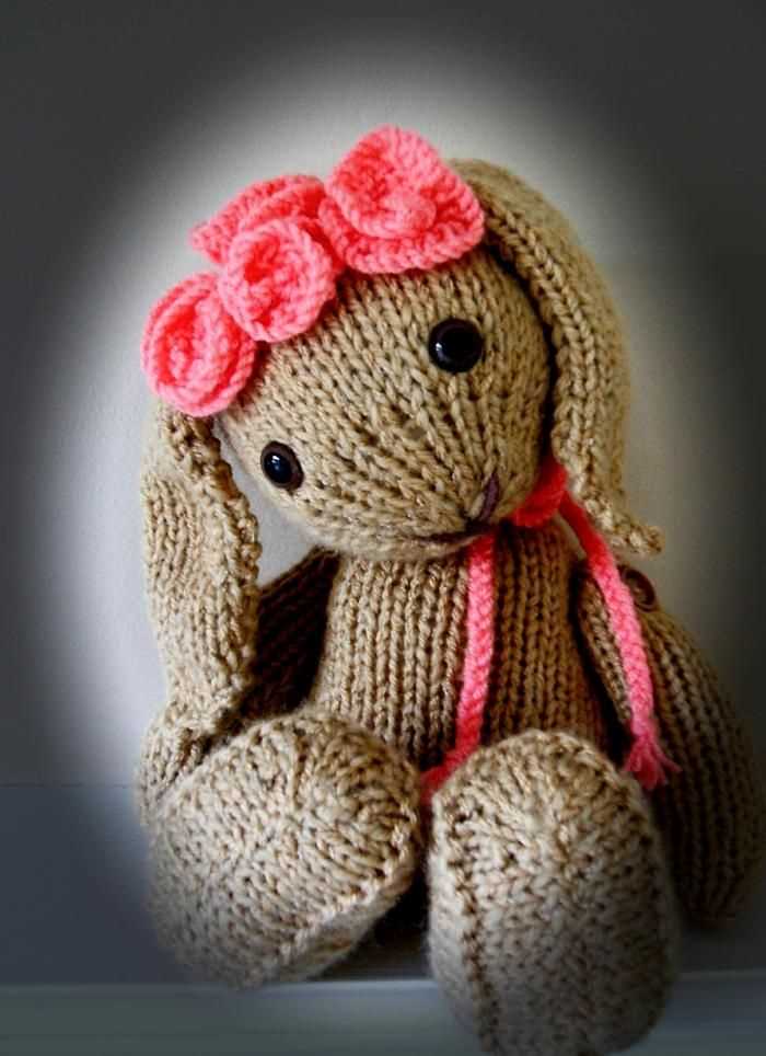 Easy bunny knitting pattern