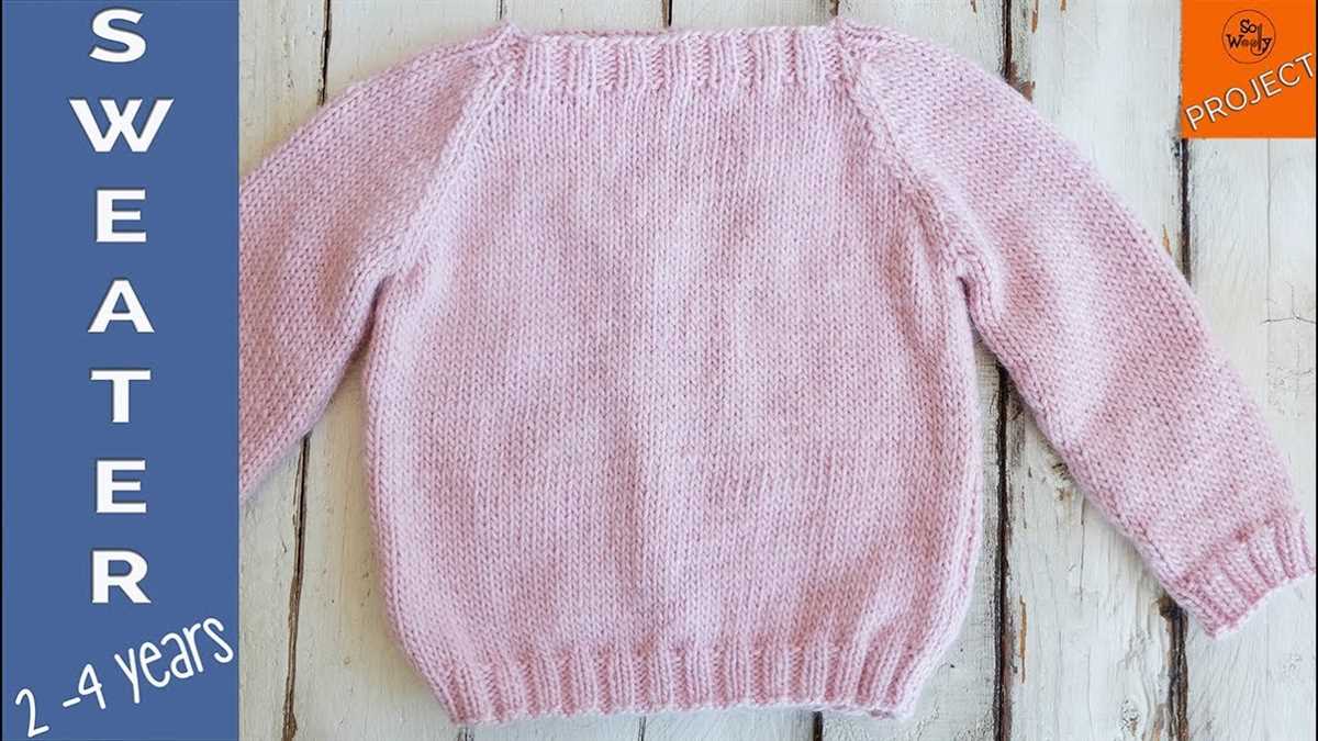 Easy child's sweater knitting pattern