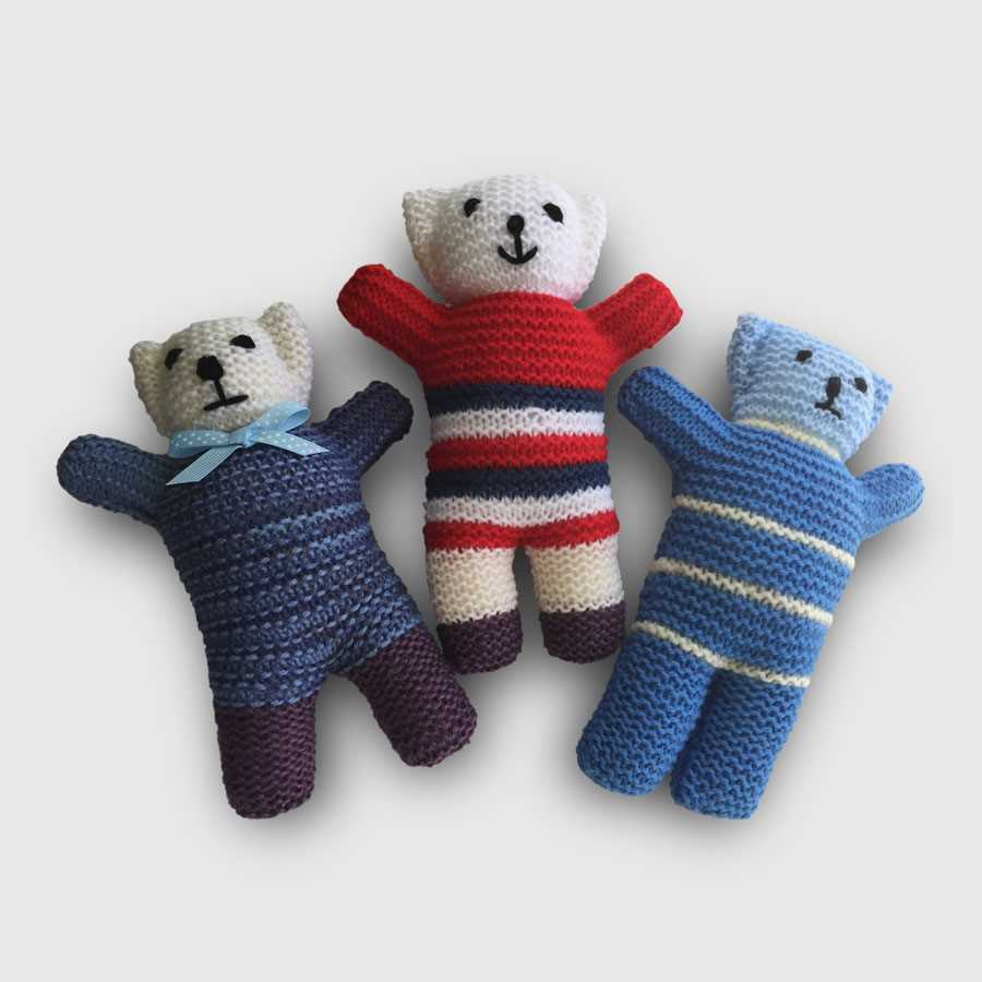 Easy knit bear pattern