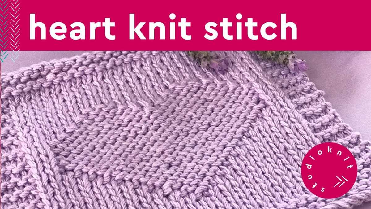 Easy knit heart pattern