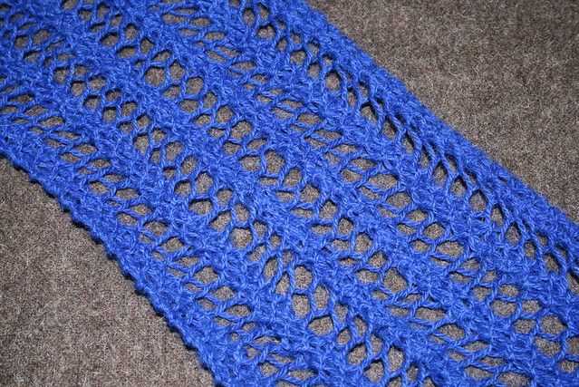 Easy knit lace scarf pattern free