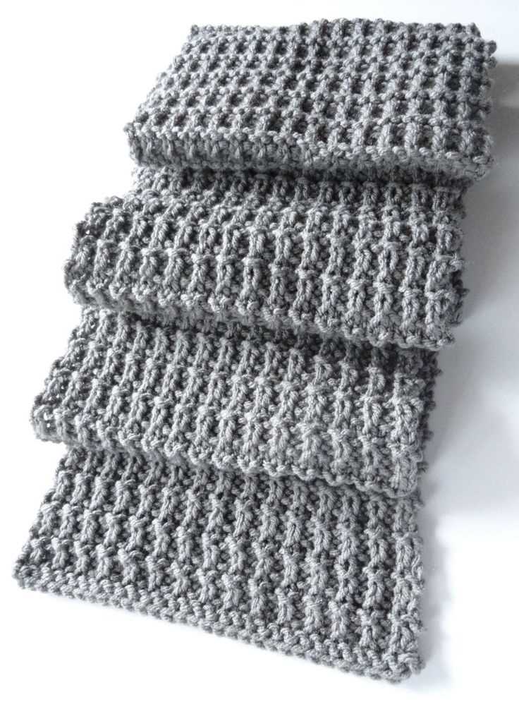 Easy knit men's scarf pattern