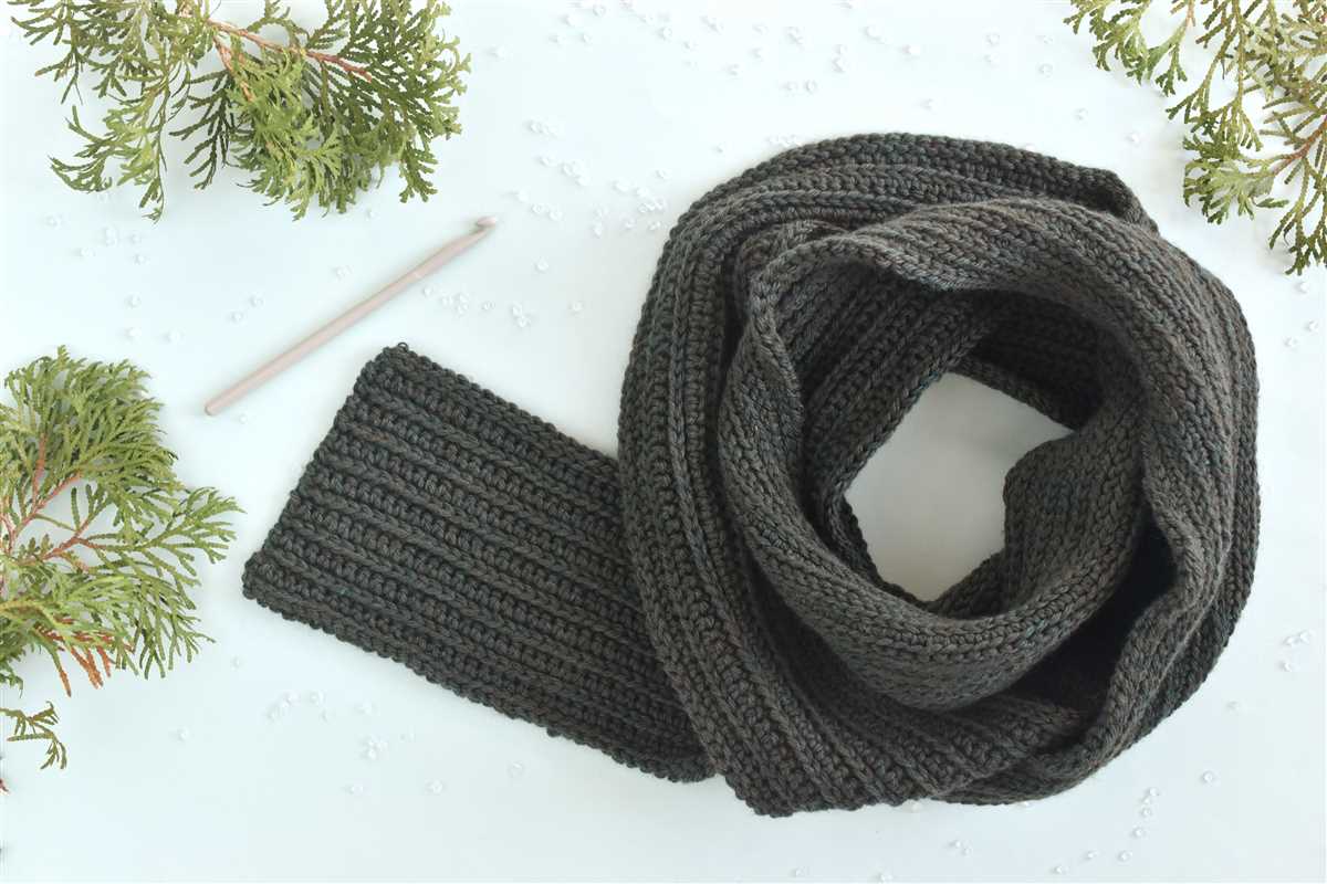 Easy knit men's scarf pattern