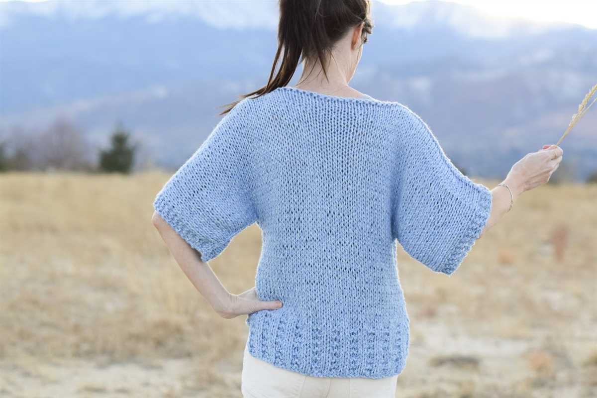 Easy knit ruana pattern