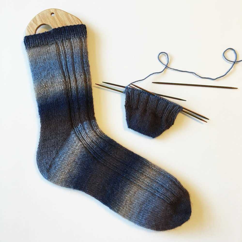 Easy knit sock pattern circular needles