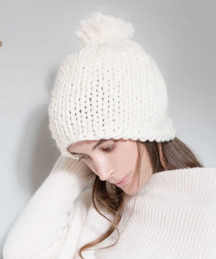 Easy knitted beanie pattern free