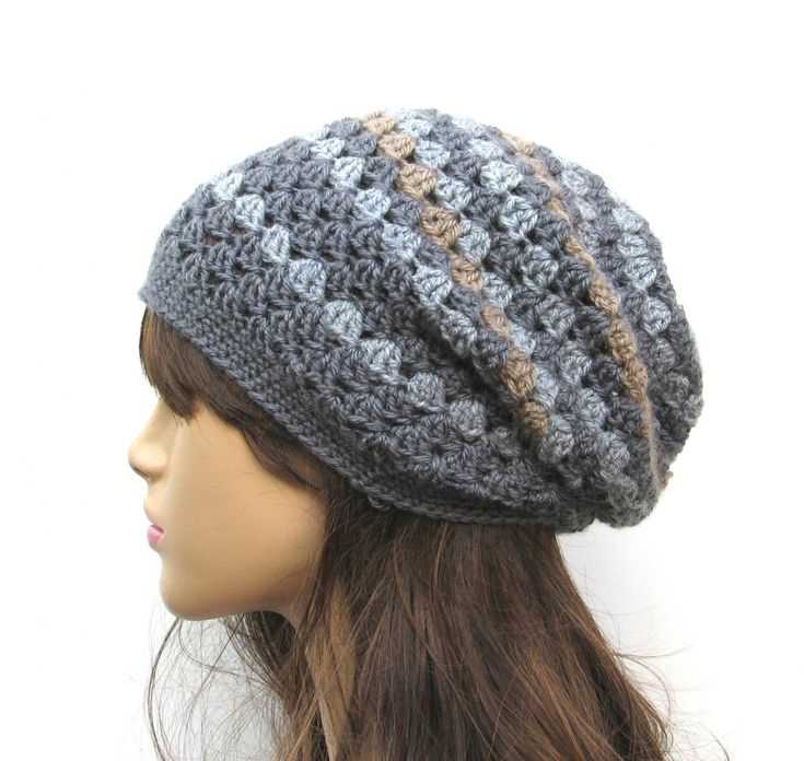 Easy knitted slouchy hat pattern free