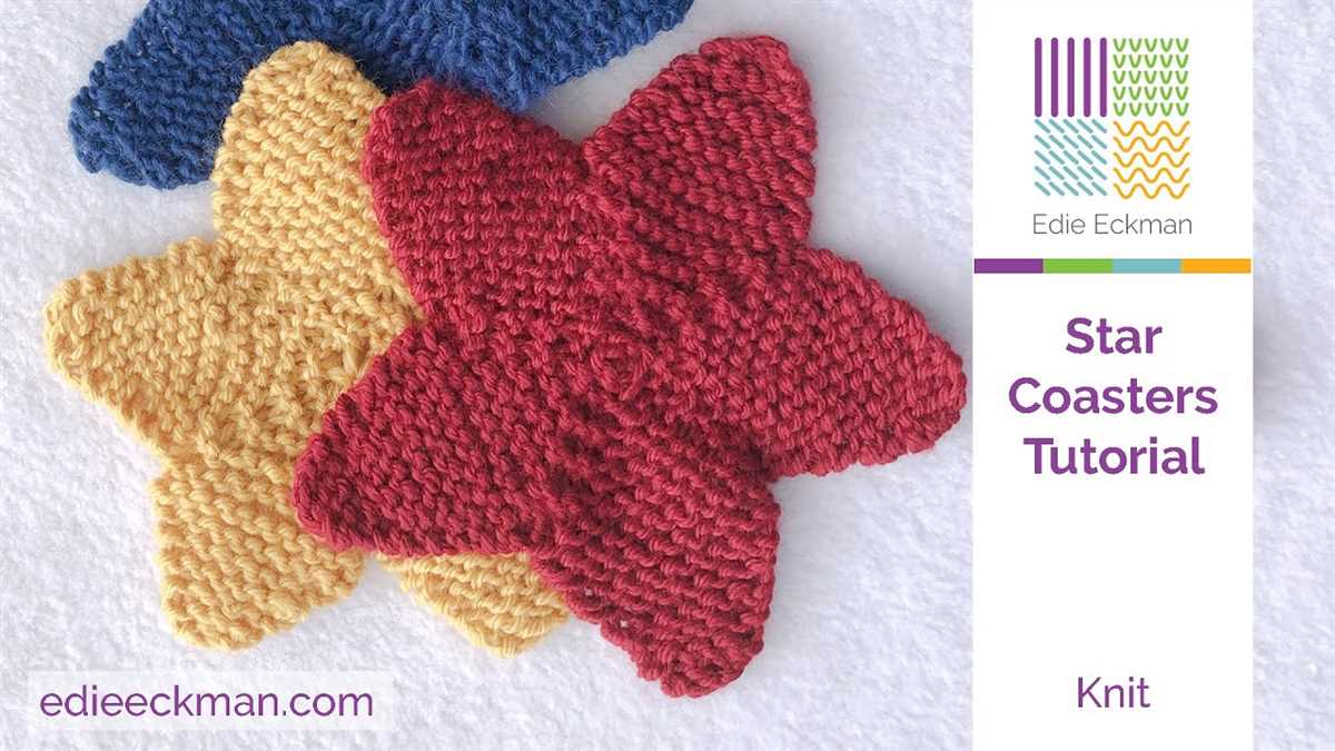 Easy knitted star pattern