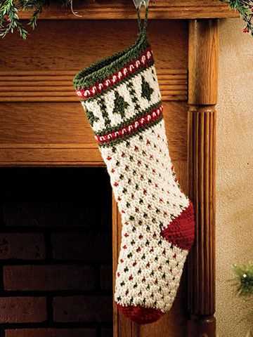 Easy knitted stocking pattern