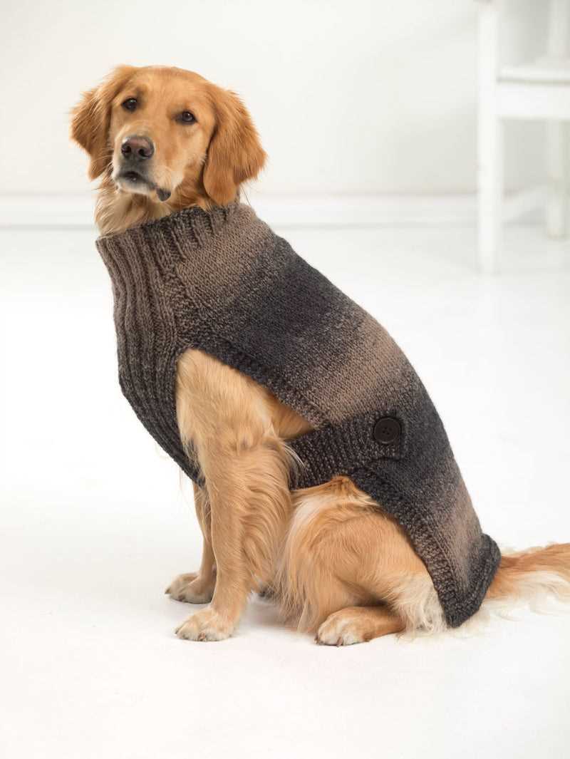 Easy knitting pattern for large dog sweater