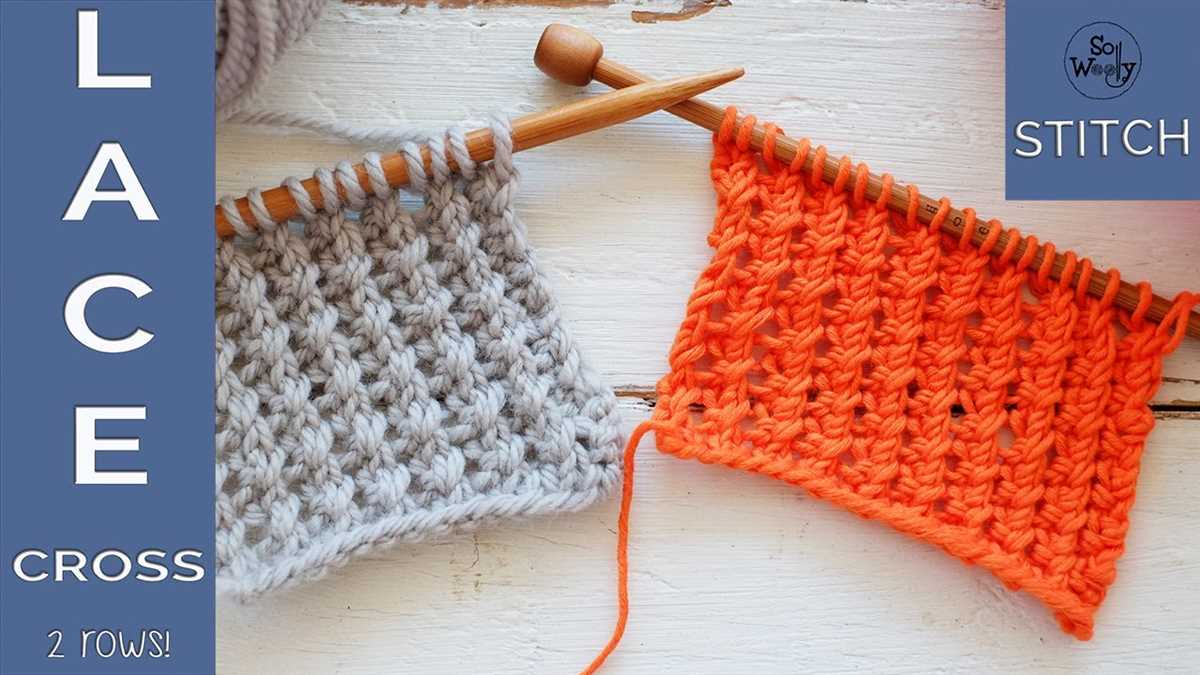 Easy 2 row lace knitting pattern