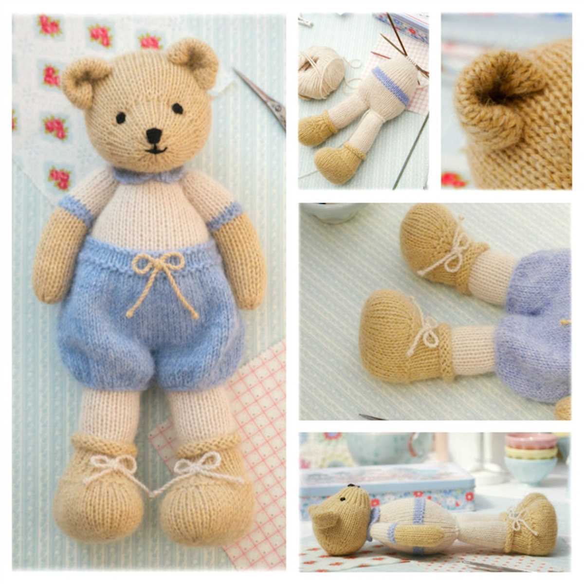 Easy knit bear pattern