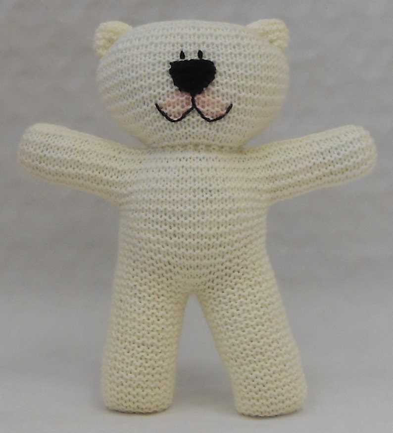 Easy knit bear pattern