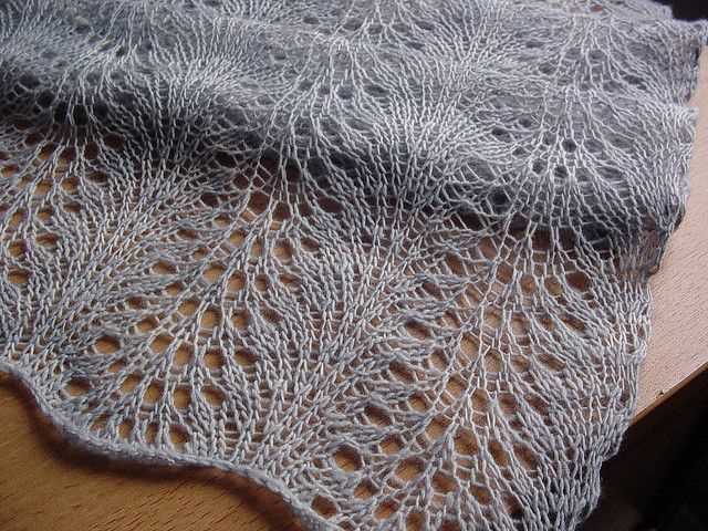 Easy knit lace shawl pattern free