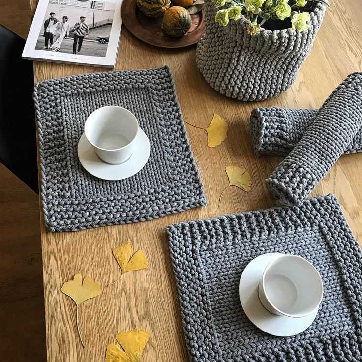 Easy knit placemat pattern