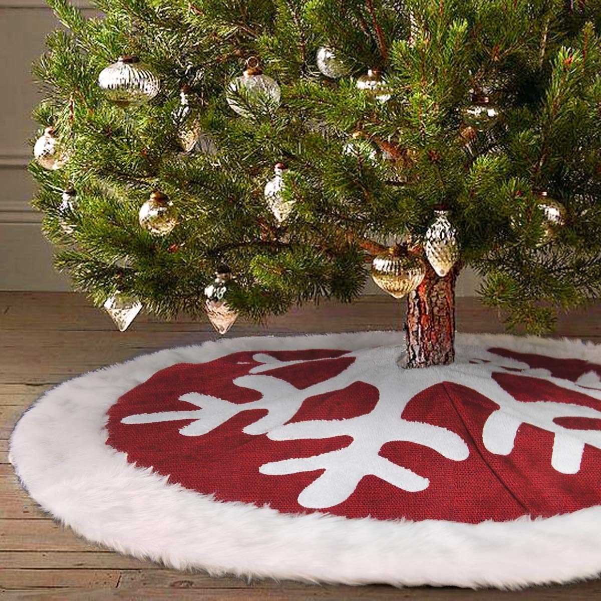 Easy knit tree skirt pattern
