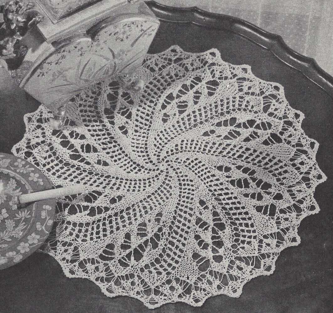 Easy knitted doily patterns