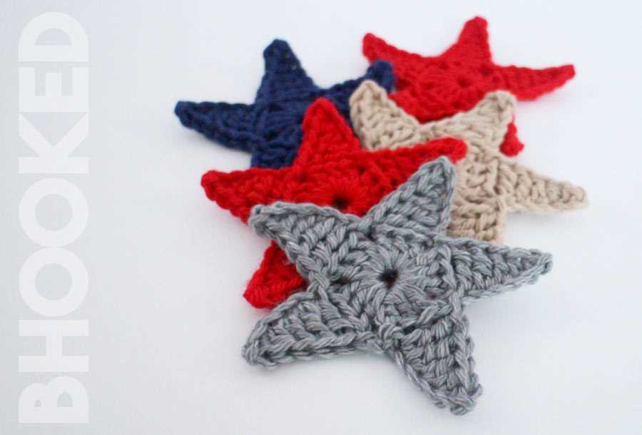Easy knitted star pattern