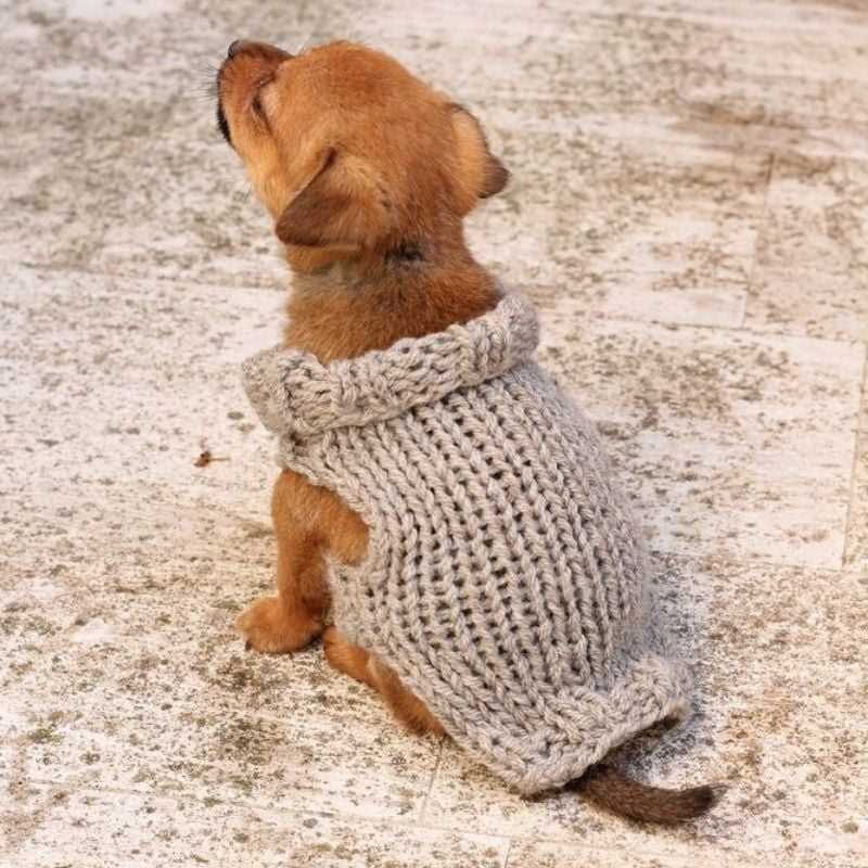 Easy knitting pattern for large dog sweater