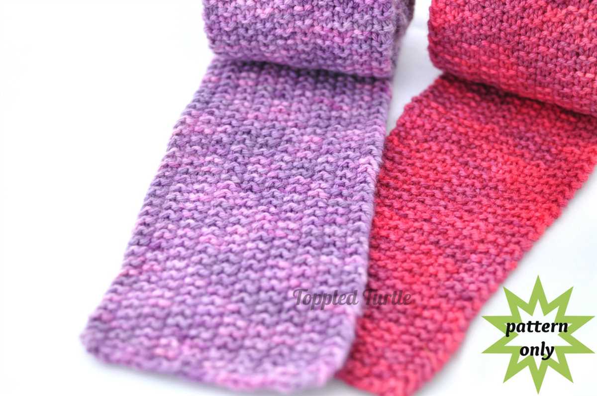 Easy knitting scarf pattern