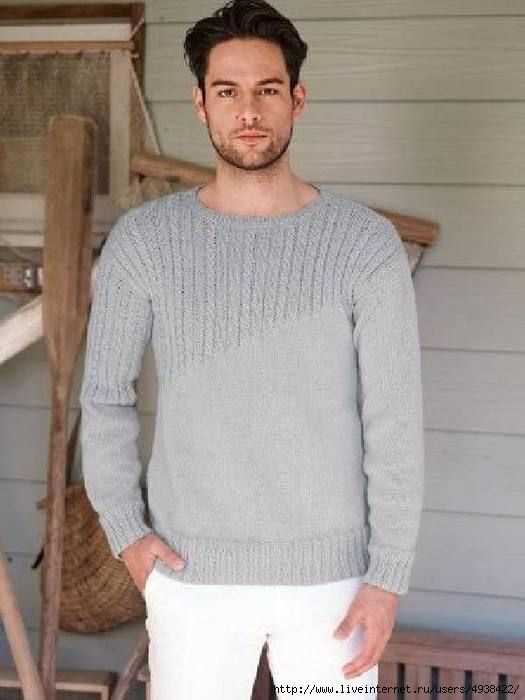 Easy men's knit sweater pattern
