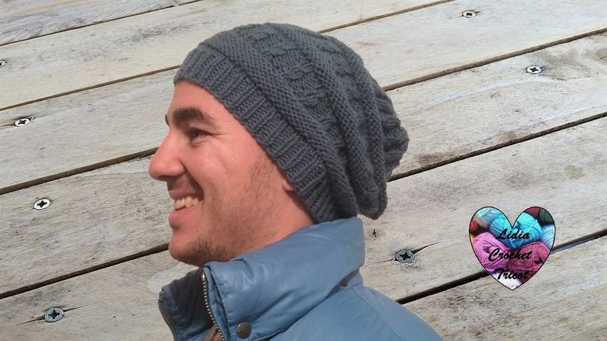 Easy mens hat knitting pattern