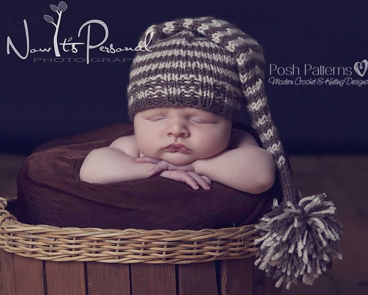 Easy newborn hat knitting pattern