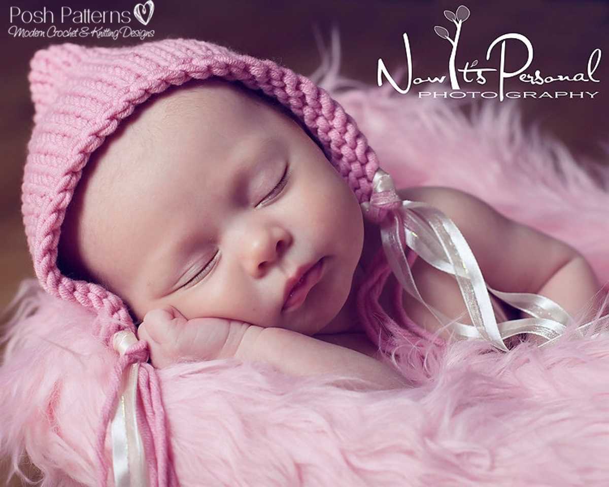 Easy newborn hat knitting pattern
