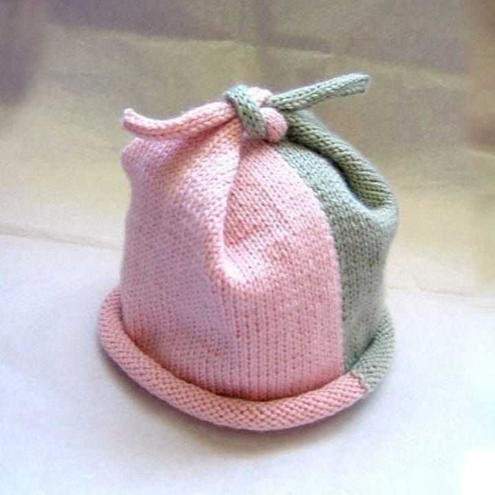 Eggplant hat knitting pattern