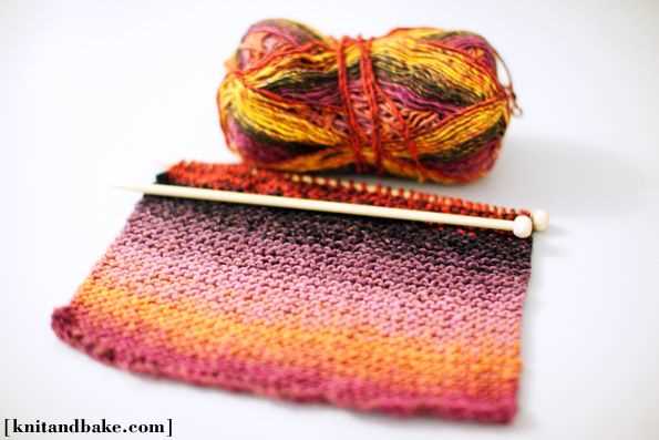 Endless scarf knitting pattern