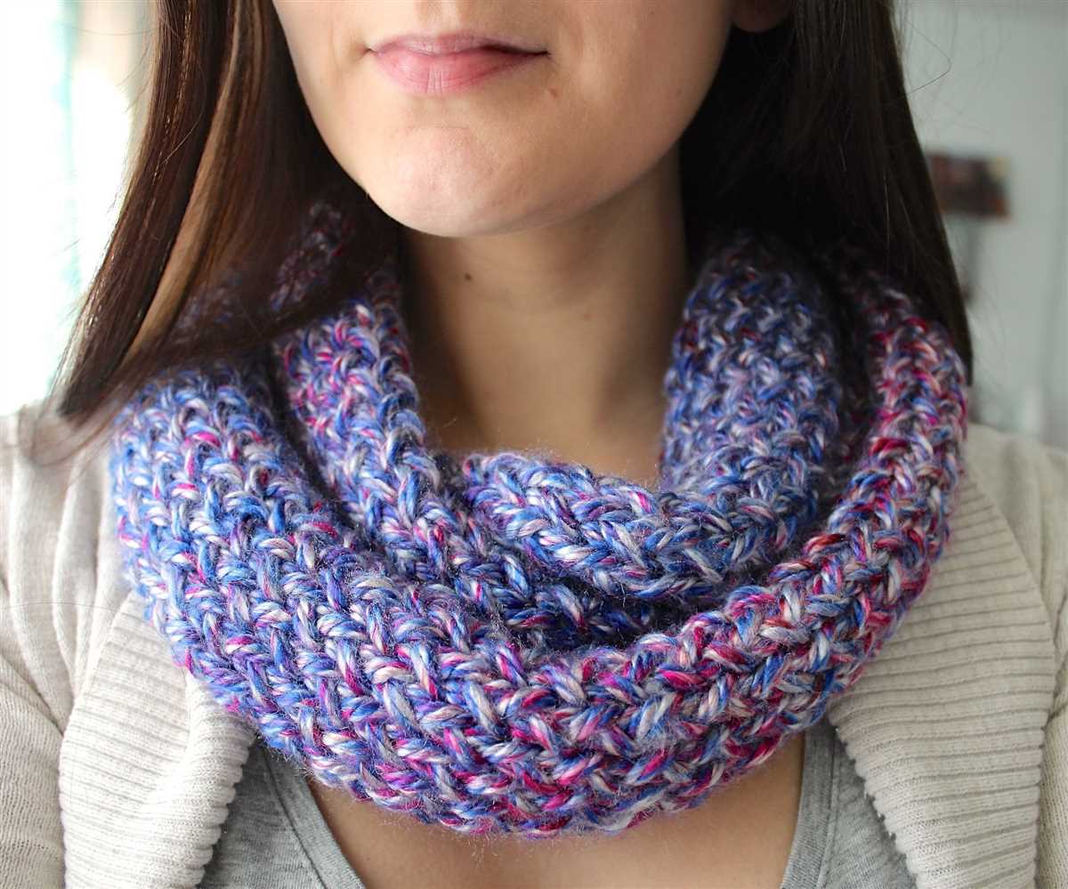 Endless scarf knitting pattern