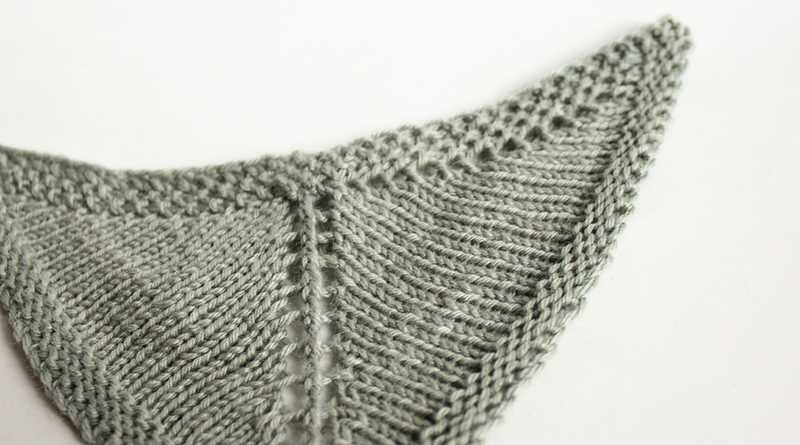Evening shawl knitting pattern