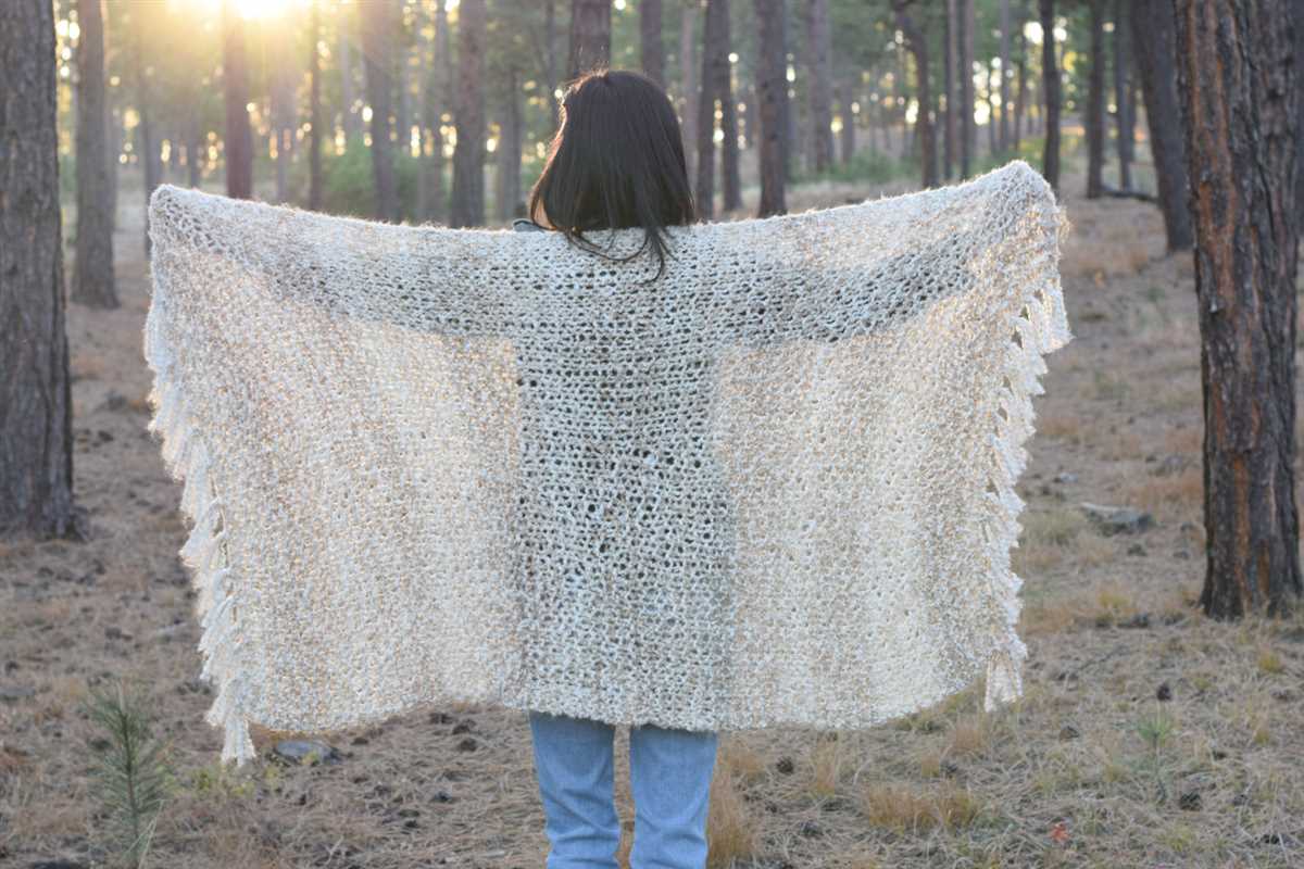 Evening shawl knitting pattern