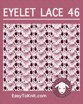 Eyelet lace knitting patterns