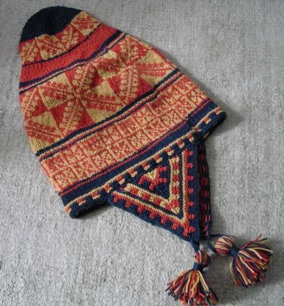 Fair isle headband knitting pattern