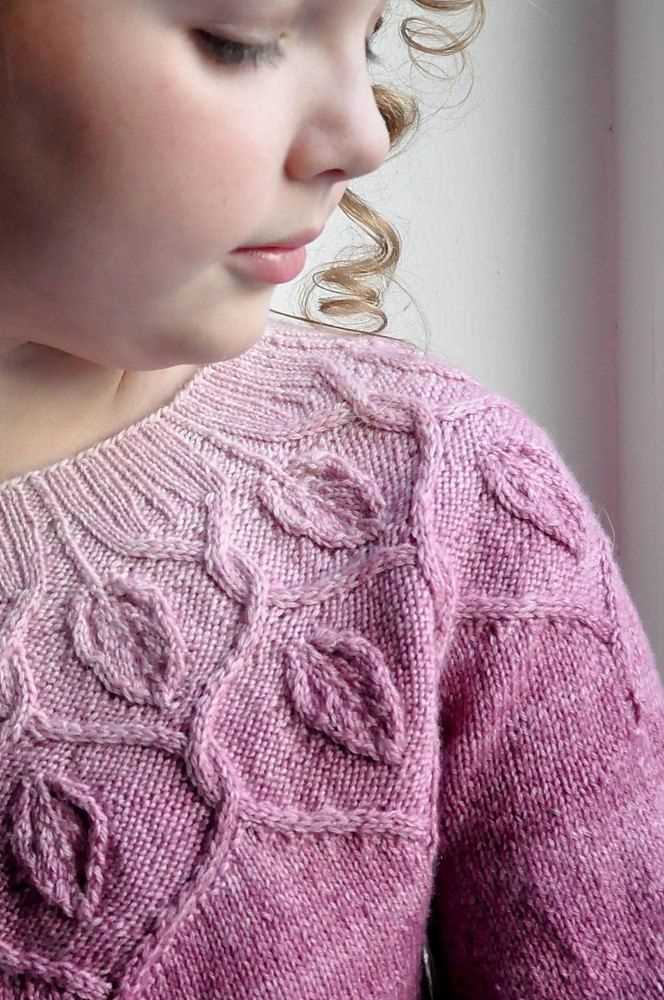 Fairy leaves dress knitting pattern